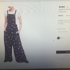 FREE People Jumpsuit! Size SOLD OUT online